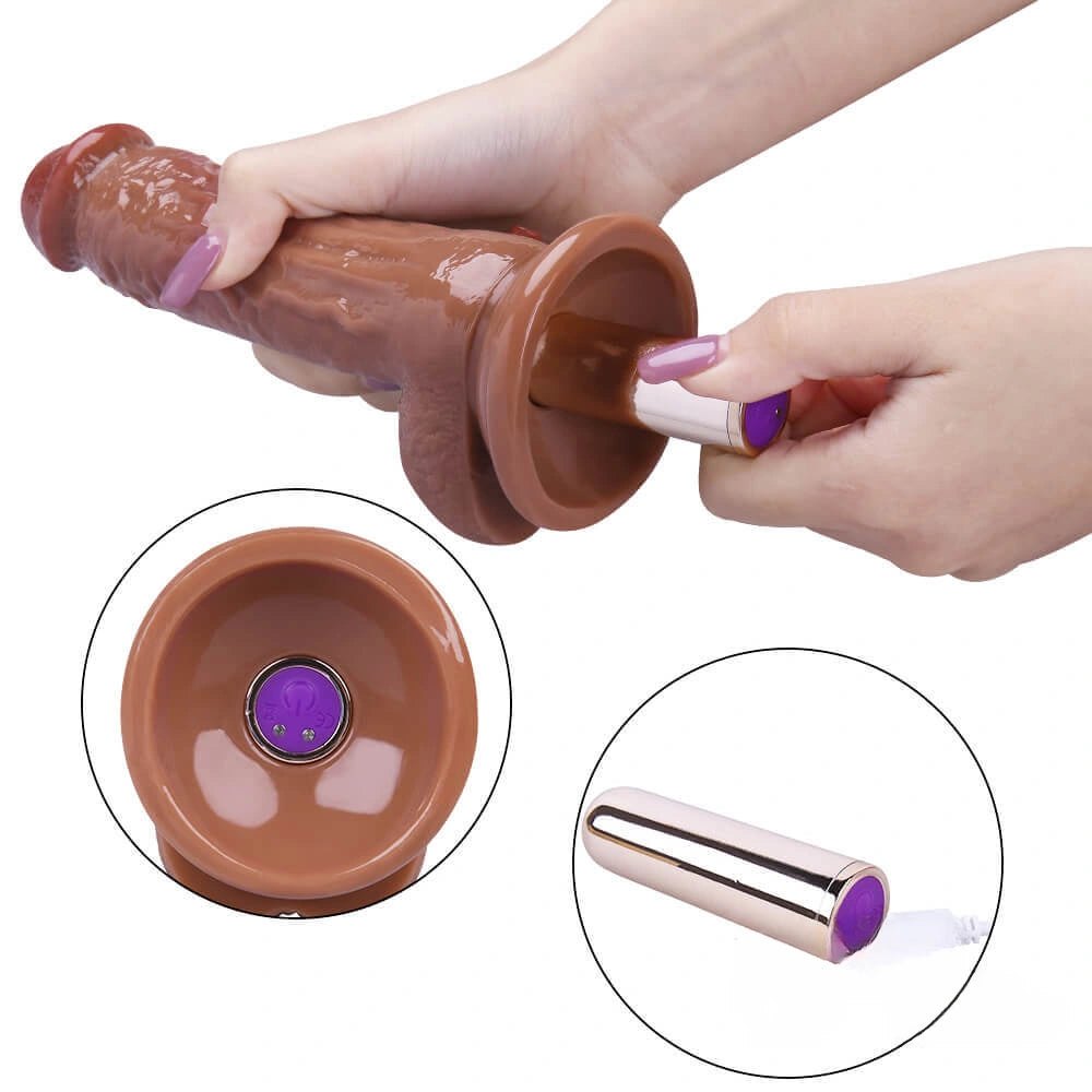 Pvc multi speed vibrating dildo, photo 2