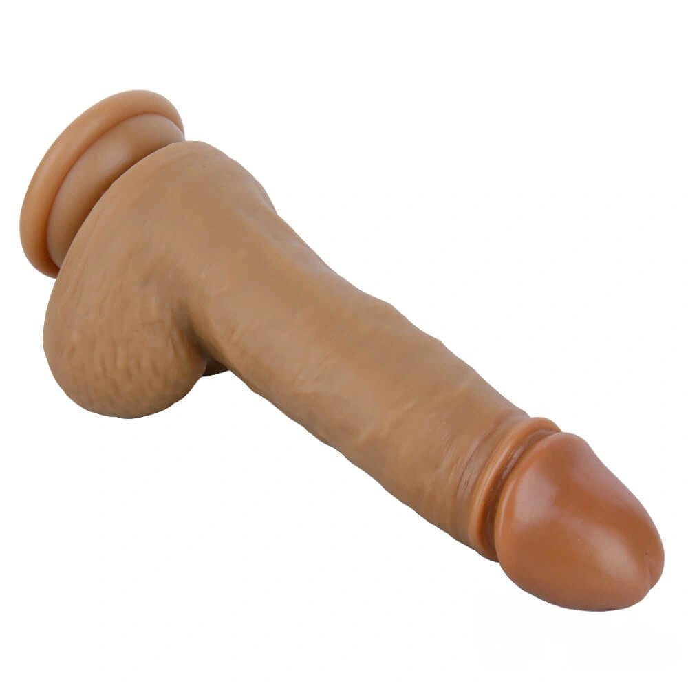 Realistic silicone dildo with suction cup base, photo 13
