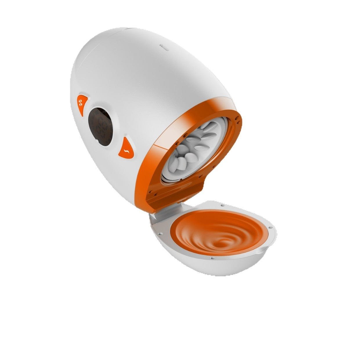 White multi-zone rotating male masturbator, photo 9