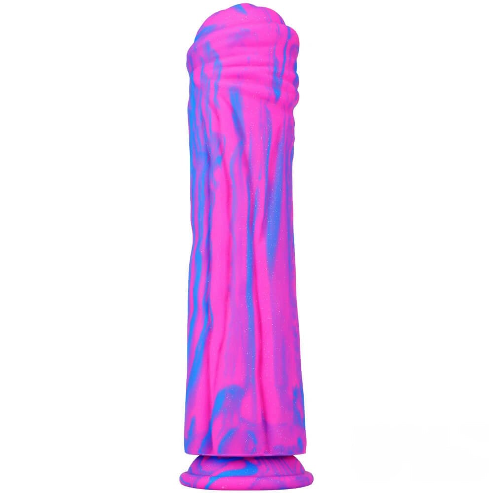 #1 multicolor marbled liquid silicone animal-style dildo