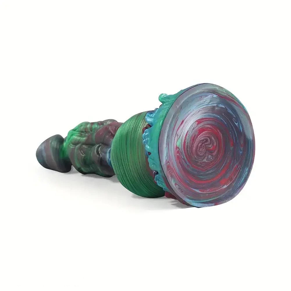 Colorful dragon scale fantasy dildo, photo 4