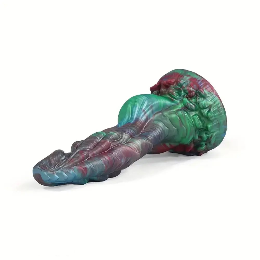 Colorful dragon scale fantasy dildo, photo 5