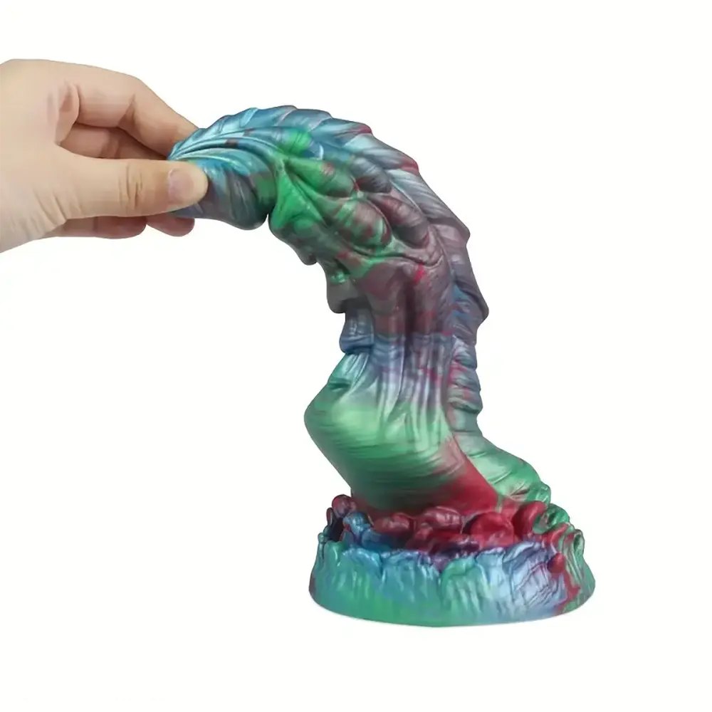Colorful dragon scale fantasy dildo, photo 8