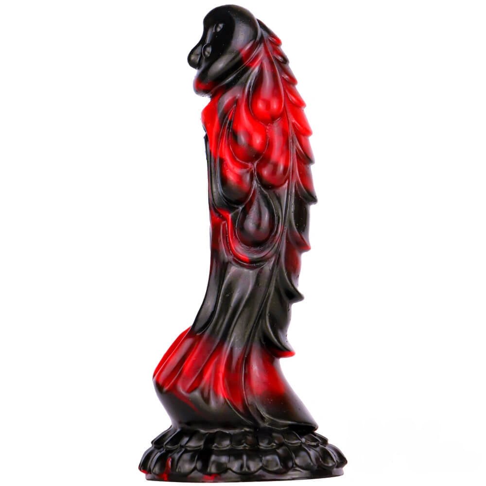 Multicolor liquid silicone dragon dildo, photo 11