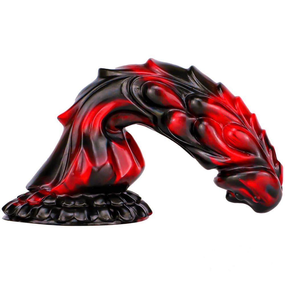 Multicolor liquid silicone dragon dildo, photo 3