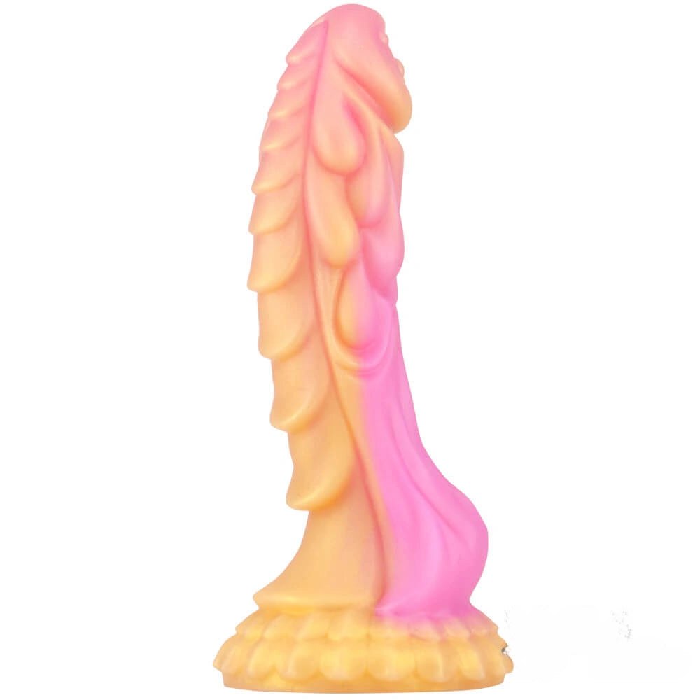Multicolor liquid silicone dragon dildo, photo 8