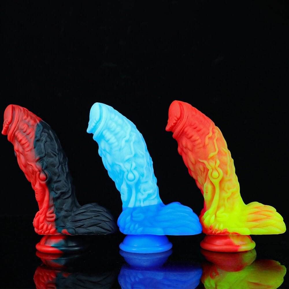 Multicolor dragon fantasy dildo, photo 1