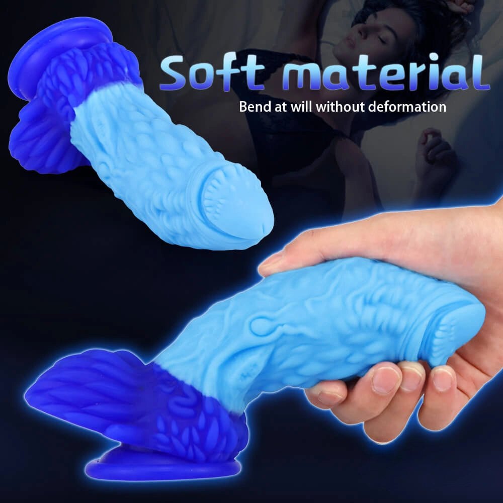 Multicolor dragon fantasy dildo, photo 11