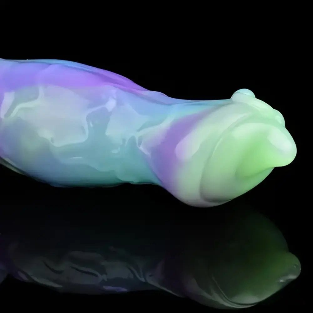 Multicolor silicone knot dildo, photo 10