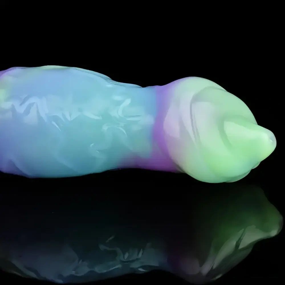 Multicolor silicone knot dildo, photo 6