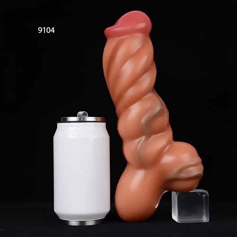 Flesh muscle line textured fantasy dildo, photo 7