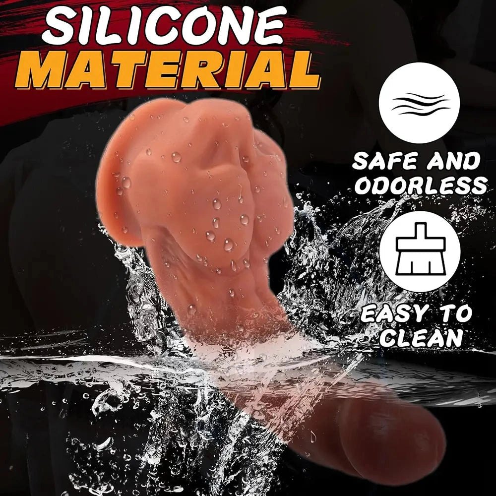 Muscle texture suction cup dildo, photo 8