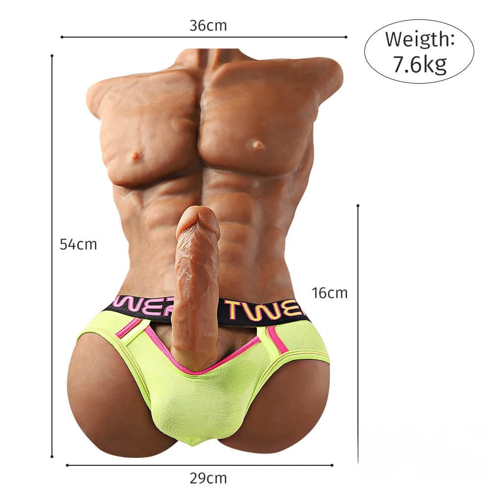 Flesh-tone muscular male torso, photo 8