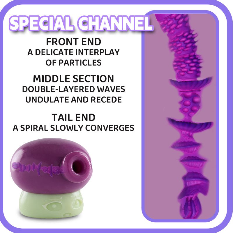 Purple mushroom monster anthro male masturbator, photo 3