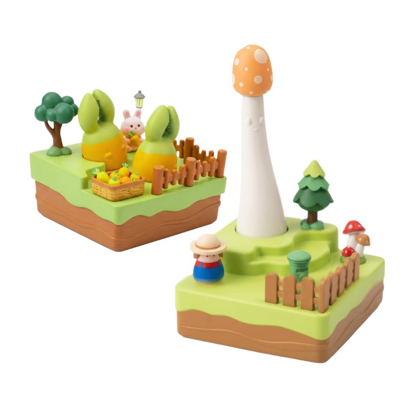 Mushroom & Carrot mushroom and carrot vibrator set