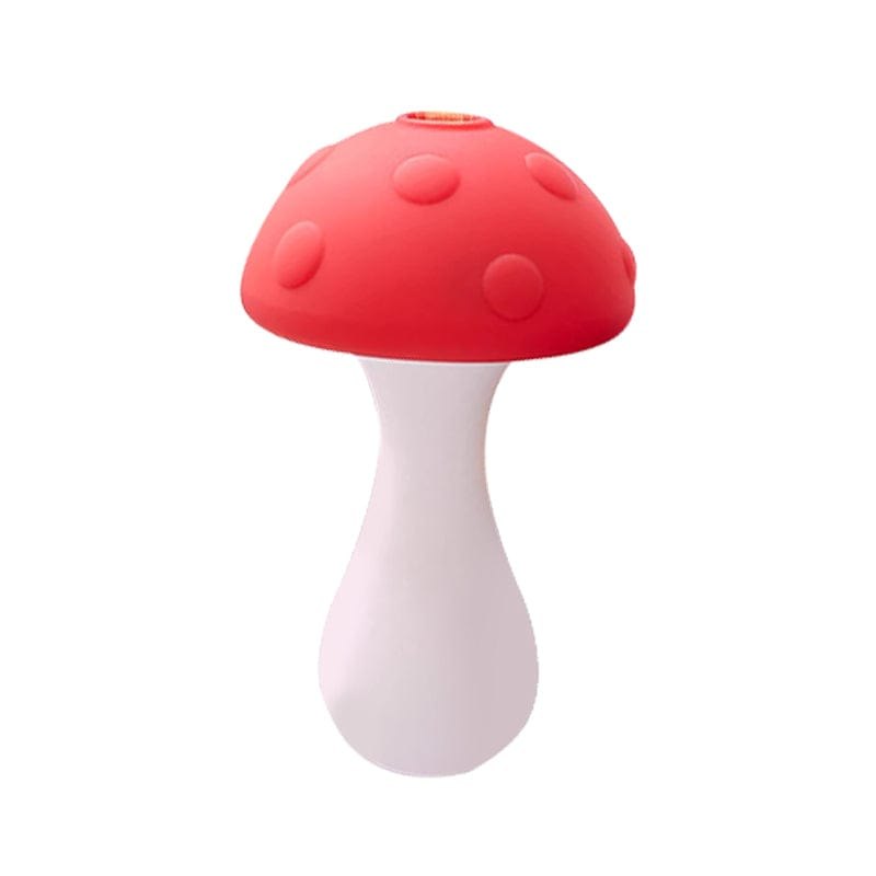 Mushroom-shaped silicone clit sucker with glowing dust cover, photo 1