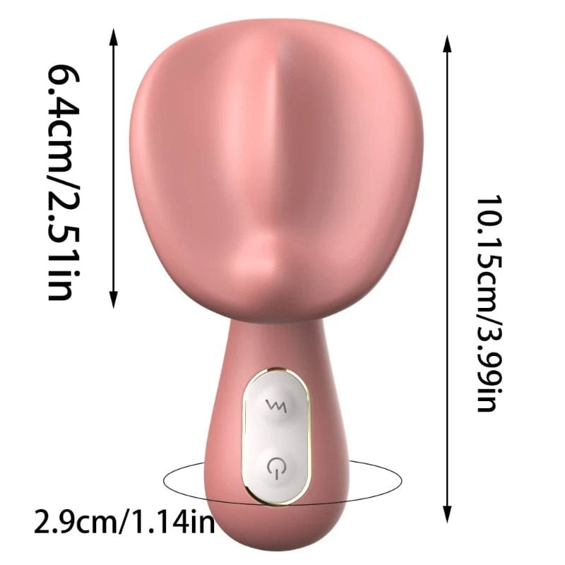 Mushroom-head silicone clitoral vibrator, photo 2