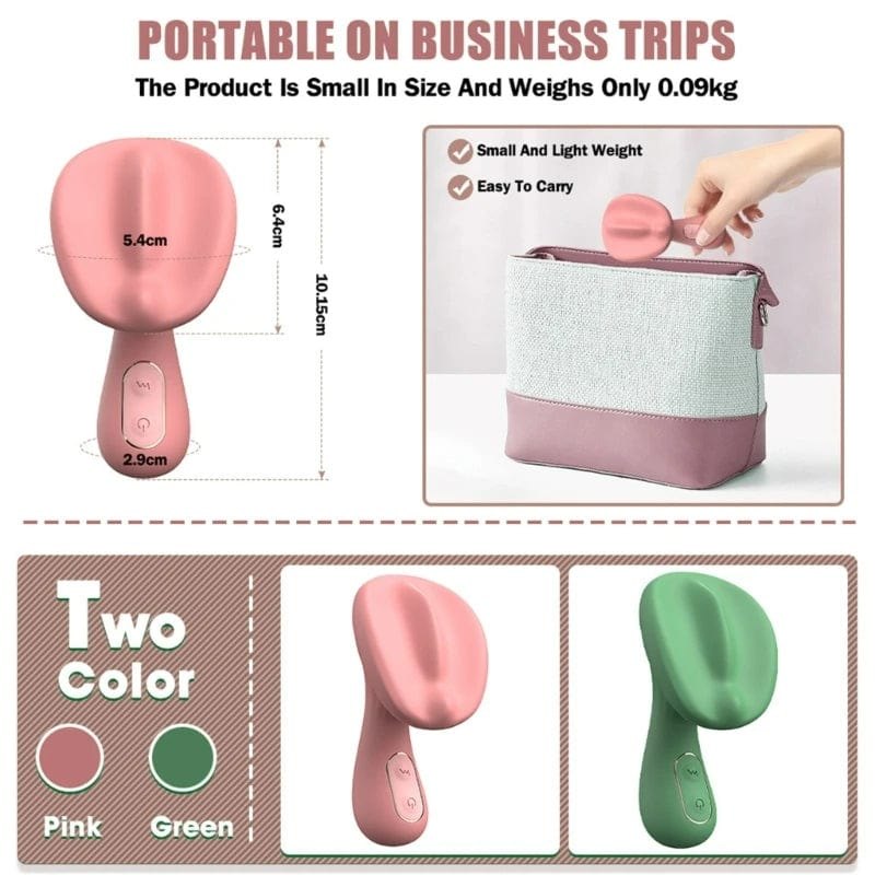 Mushroom-head silicone clitoral vibrator, photo 4