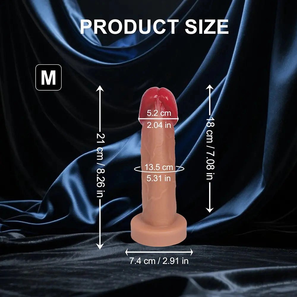 Flesh tone mushroom head dildo, photo 17