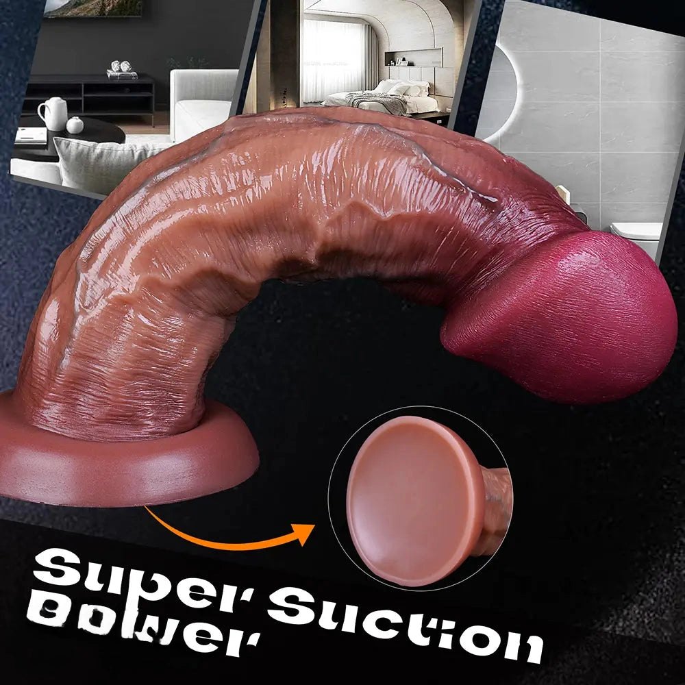Brown mushroom head dildo, photo 7