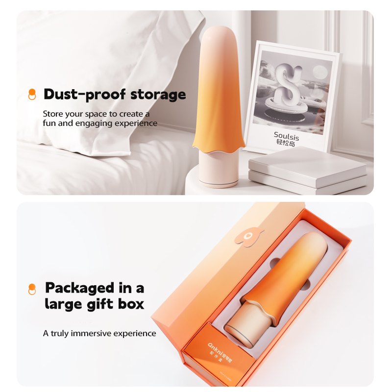 Gradient orange thrusting g-spot sex machine, photo 7
