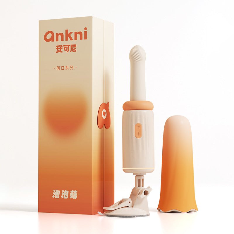 Gradient orange thrusting g-spot sex machine, photo 8