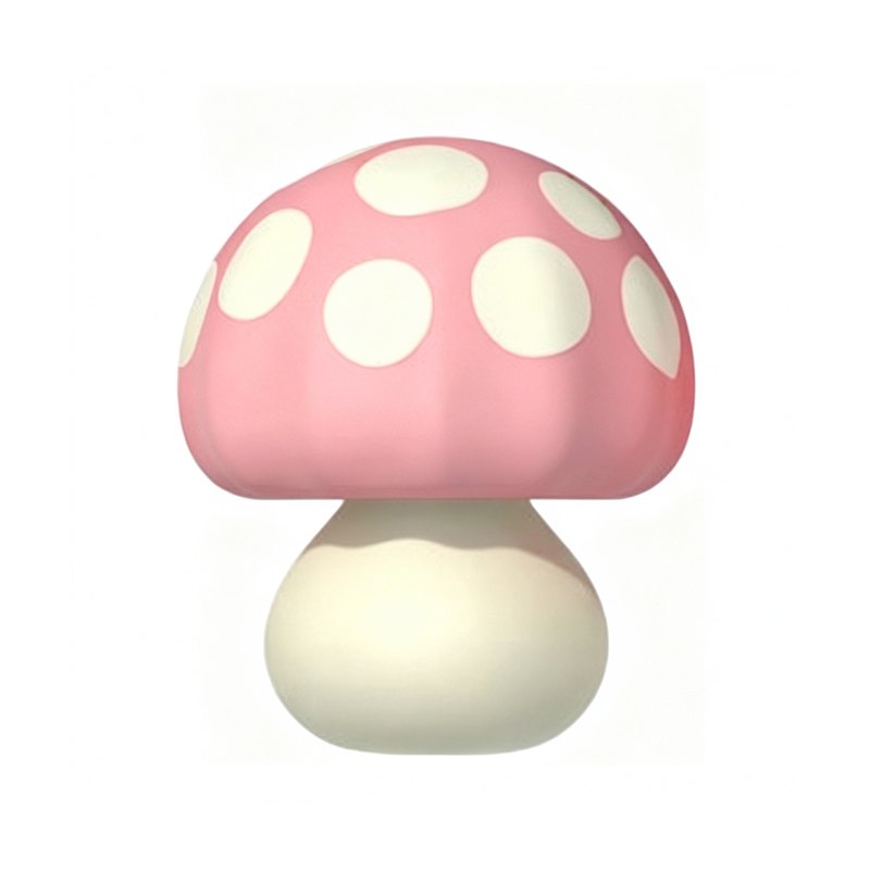 Pink and white mushroom clit vibrator, photo 1