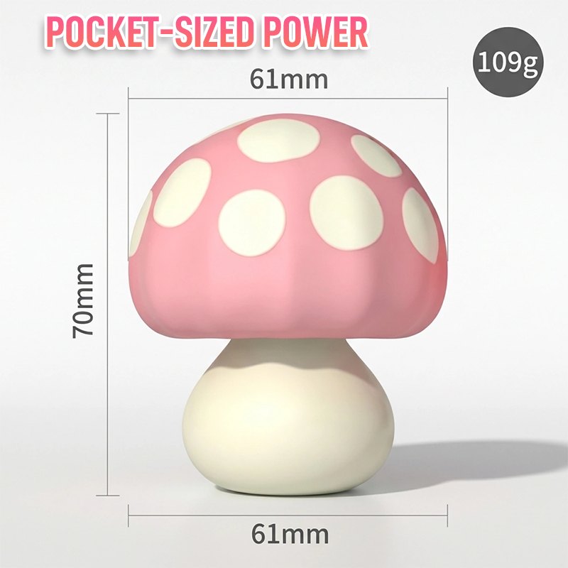 Pink and white mushroom clit vibrator, photo 2