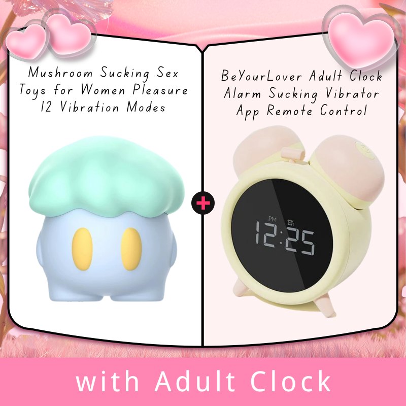 Green mushroom shaped clitoral suction vibrator