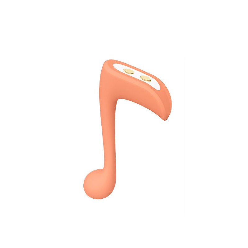 Orange musical note clit and g-spot vibrator