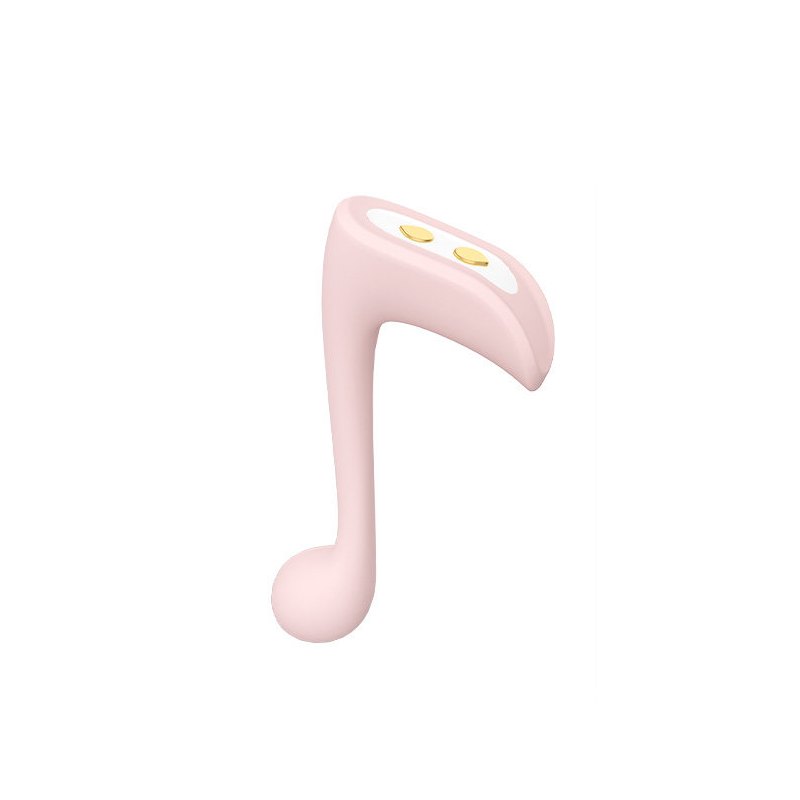 Pink musical note clit and g-spot vibrator