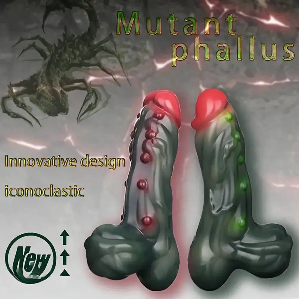 Textured monster fantasy dildo, photo 1