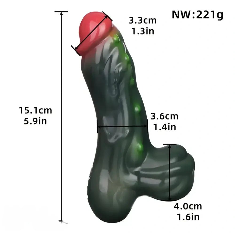 Textured monster fantasy dildo, photo 7