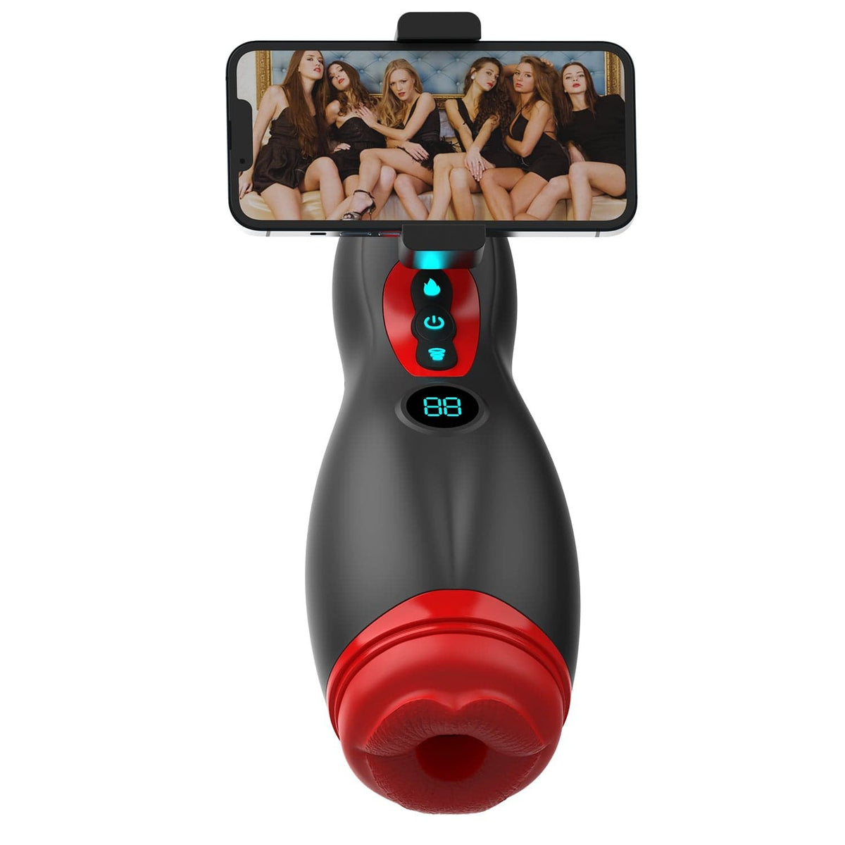 Black nebula 9 male stroker with phone holder, photo 10