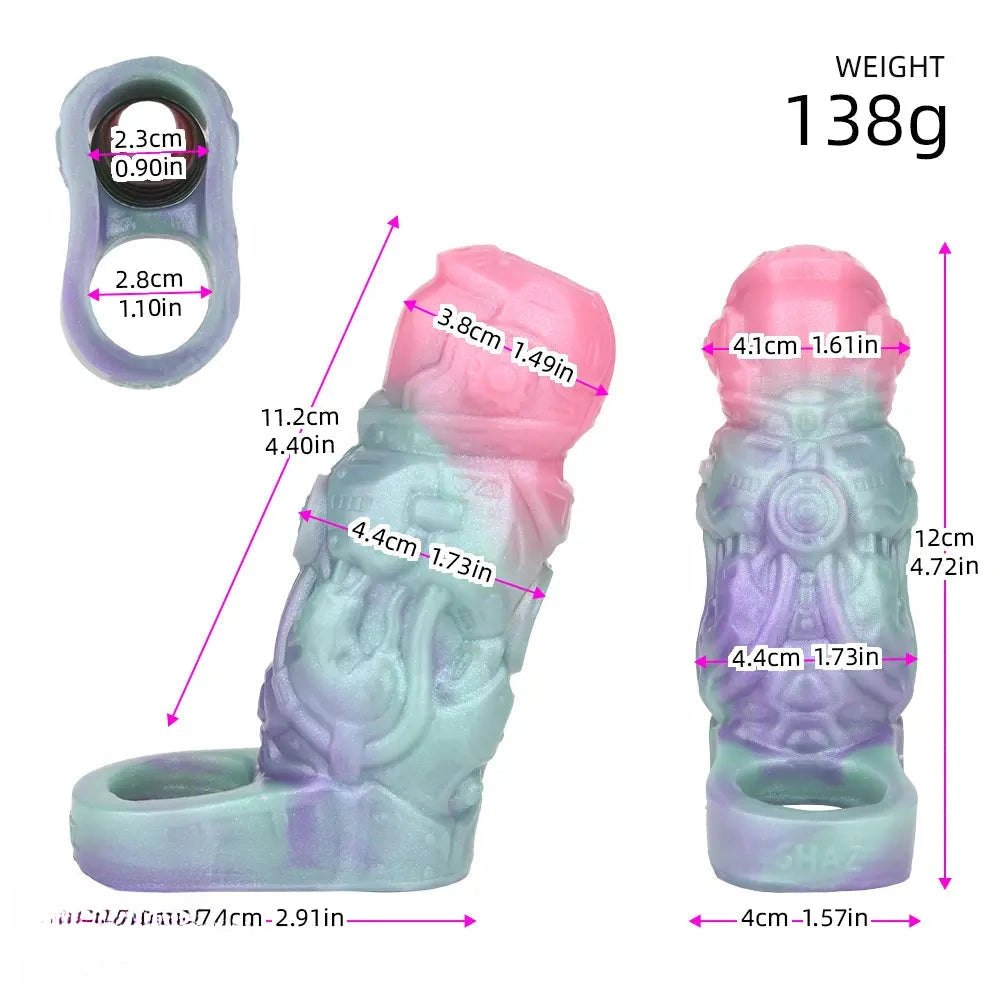 Pastel purple and mint fantasy creature sleeve, photo 9