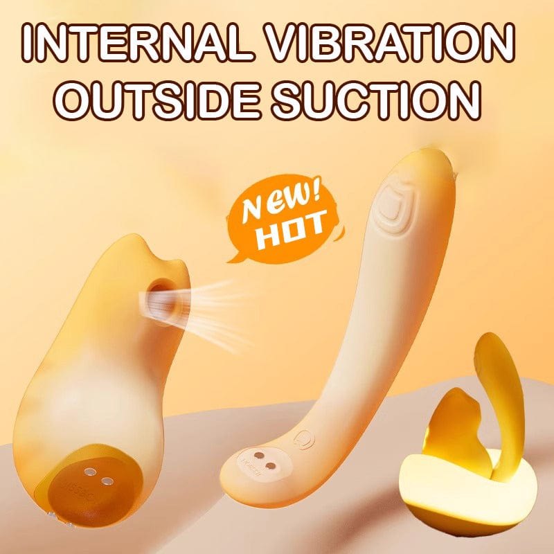 Orange cat-shaped clit sucking vibrator, photo 5