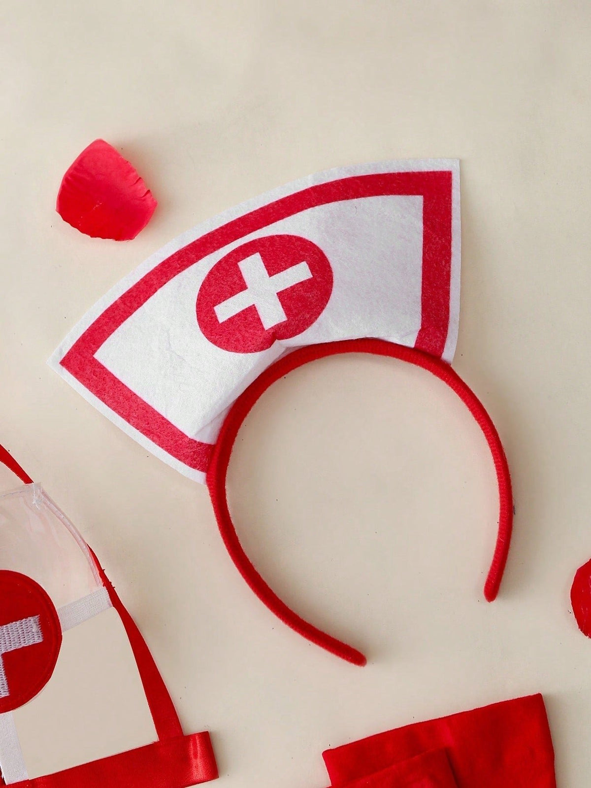 Nurse roleplay teddy garter harness set, photo 4