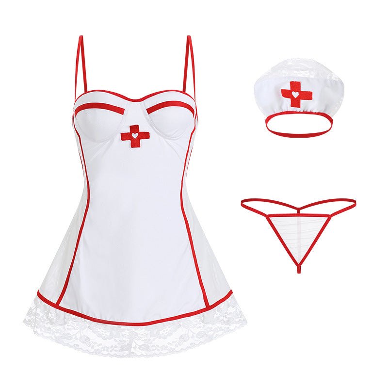 Nurse satin babydoll roleplay costume set, photo 11