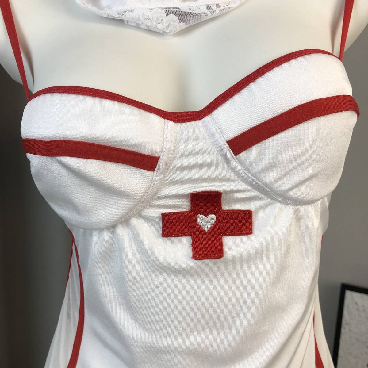Nurse satin babydoll roleplay costume set, photo 8
