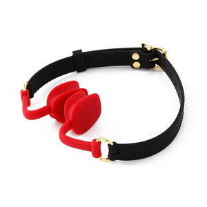 Open mouth O-ring gag with leather strap, photo 8