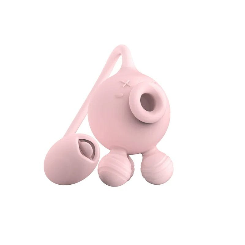 Pink octopus-shaped clit and nipple suction vibrator