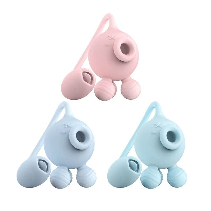 Octopus-shaped clit and nipple suction vibrator, photo 1
