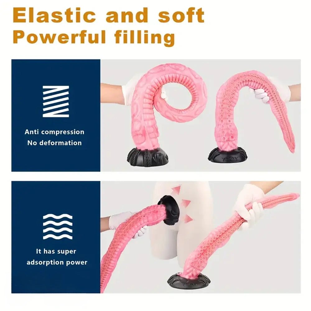 Mixed color octopus tentacle fantasy dildo, photo 13