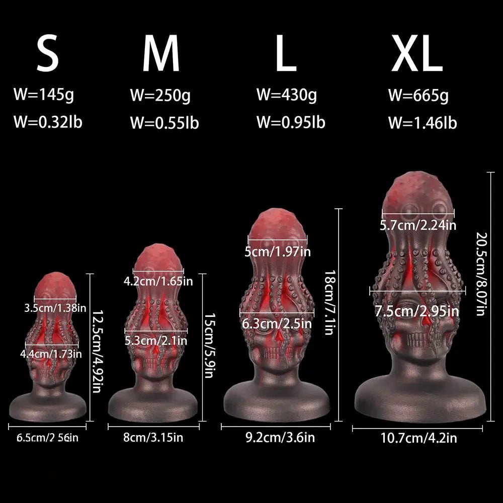 Octopus skull fantasy dildo, photo 3