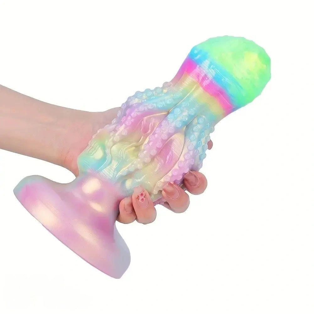 Iridescent octopus skull fantasy dildo, photo 12