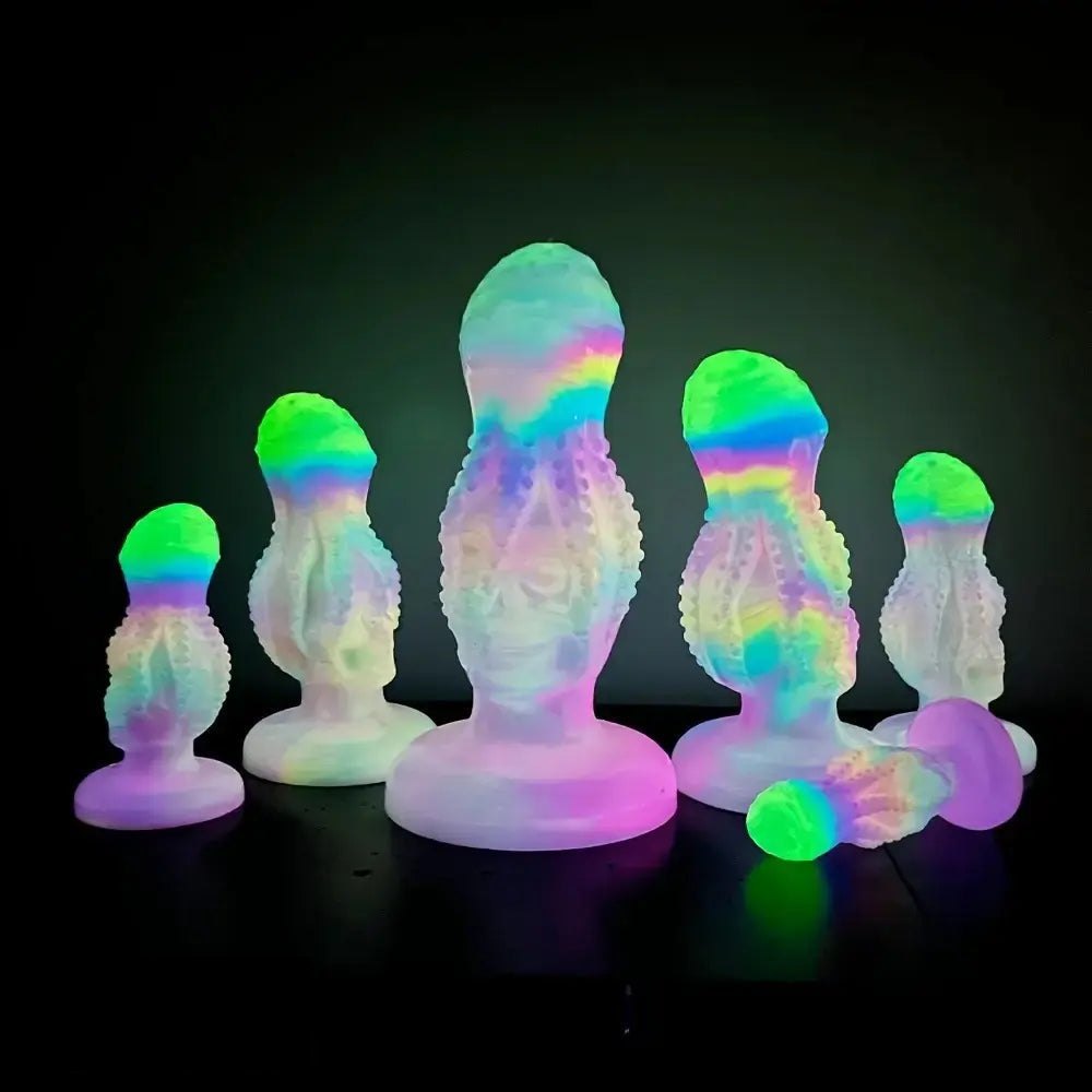 Iridescent octopus skull fantasy dildo, photo 3