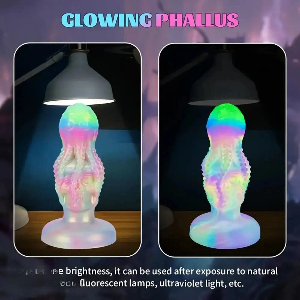 Iridescent octopus skull fantasy dildo, photo 7