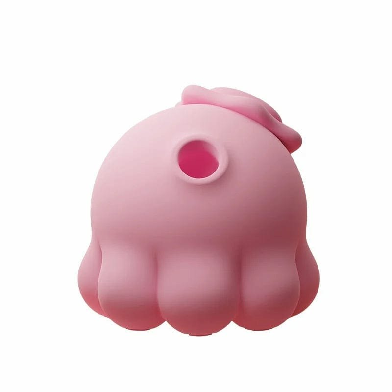 Pink silicone octopus-shaped clit suction vibrator