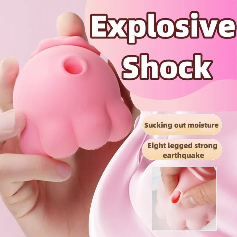 Silicone octopus-shaped clit suction vibrator, photo 4