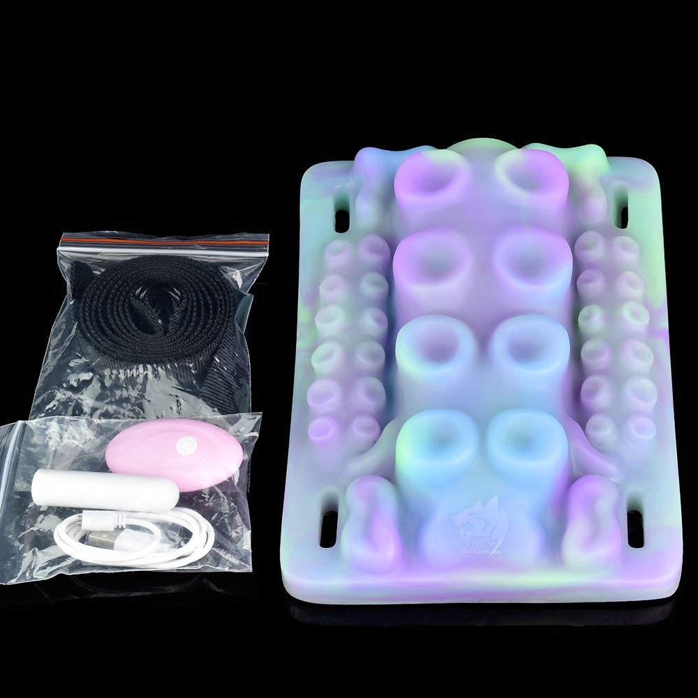 Pastel swirl octopus suction-cup grinding cushion, photo 2